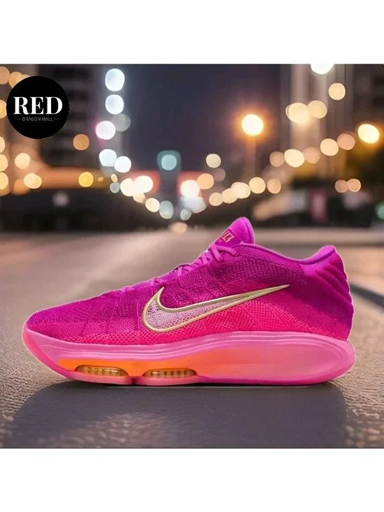 Nike G.T. Hustle 3 Hyper Pink White Vivid Grape Shoes HV2000-601 - Women's 11 - Picture 5 of 10